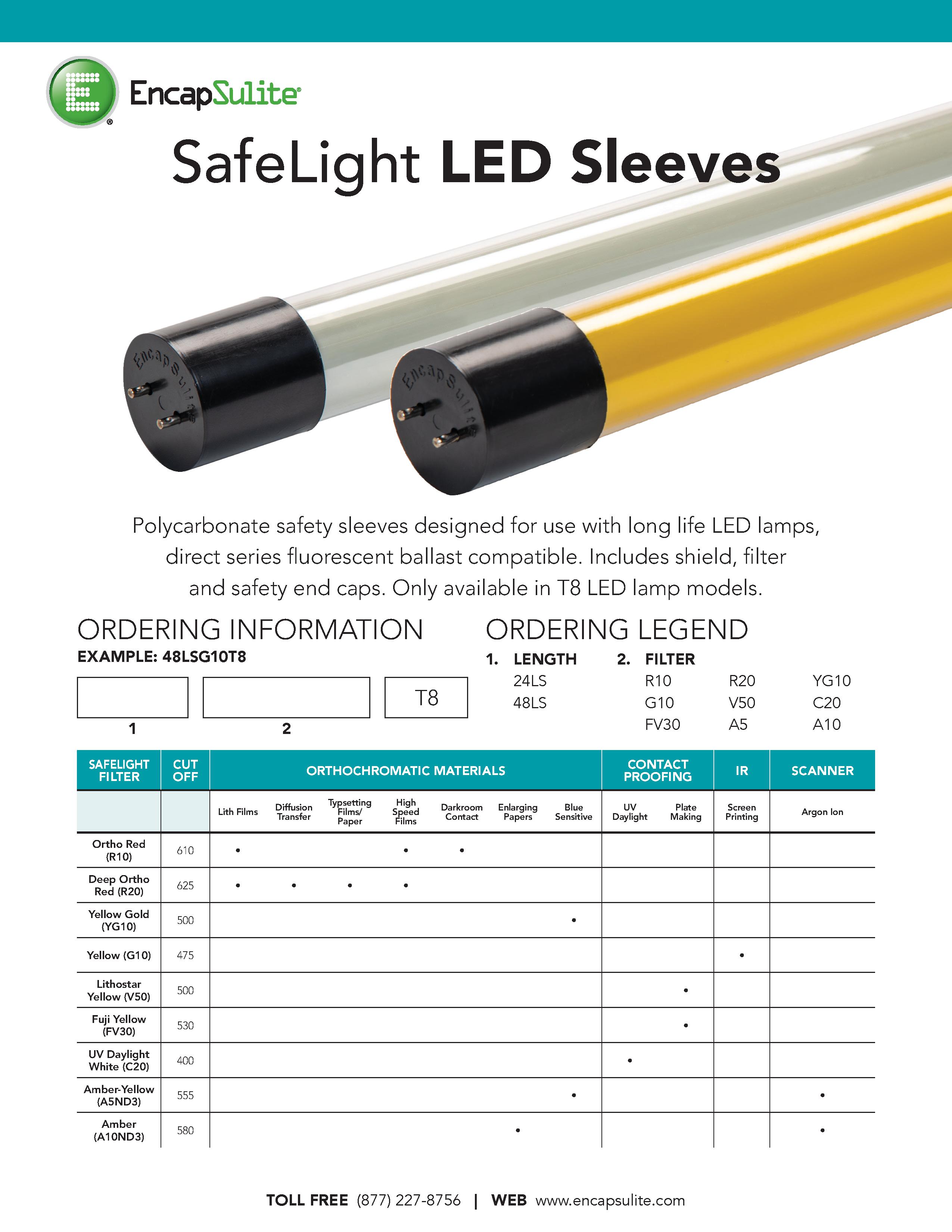 SafeLight LED Sleeve Specification